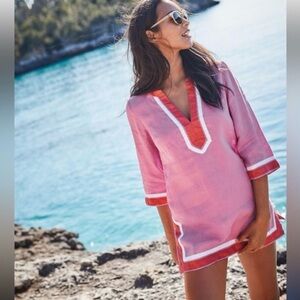 Boden Linen Cleo Caftan sz 18 100% Linen